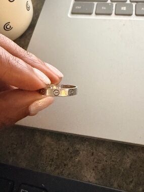 Cartier Classic Silver Screw Motif Ring